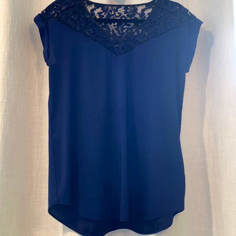 Express navy blouse